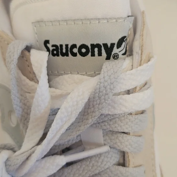 NIB Saucony Vintage Jazz Original Men's 6 Women's 7.5 White/Grey/Beige - Picture 11 of 16